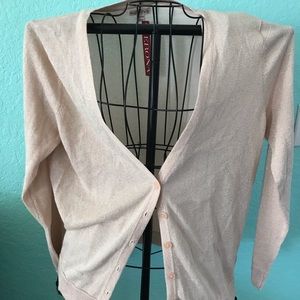 NWT Merona Gold Glitter Cardigan